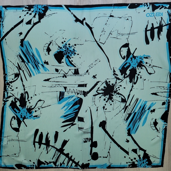 Kenzo COPY square silk scarf - Picture 1 of 6